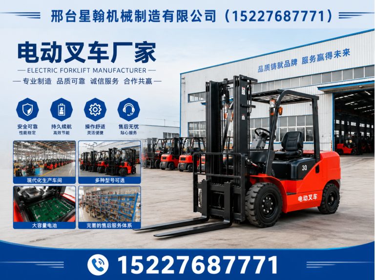 内丘县座驾式电动叉车展示图